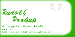 rudolf prokup business card